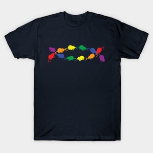Rat Pride Rainbow Dance Party T-Shirt